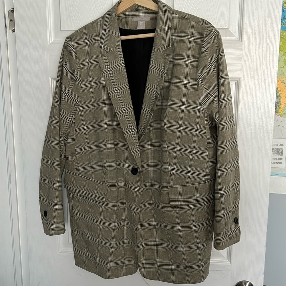 H&M Houndstooth Blazer